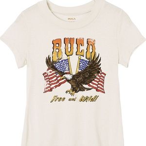RVCA Women’s Eagle “Free and Wild!” Graphic Tee